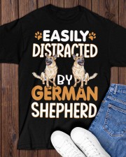 Easily Distracted by German Shepherd Classic T-Shirt apparel-classic-tshirt-lifestyle-front-158