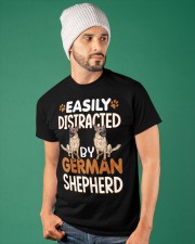 Easily Distracted by German Shepherd Classic T-Shirt apparel-classic-tshirt-lifestyle-front-86
