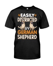 Easily Distracted by German Shepherd Premium Fit Mens Tee tile