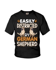 Easily Distracted by German Shepherd Youth T-Shirt tile