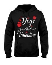 DOGS MAKES THE BEST VALENTINE Hooded Sweatshirt tile