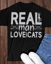 REAL MAN LOVE CATS Classic T-Shirt apparel-classic-tshirt-lifestyle-front-158