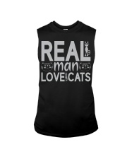 REAL MAN LOVE CATS Sleeveless Tee tile