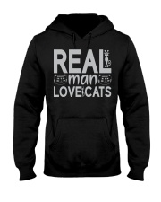 REAL MAN LOVE CATS Hooded Sweatshirt tile