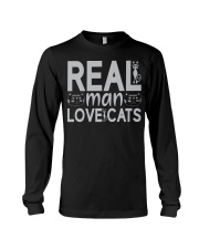 REAL MAN LOVE CATS Long Sleeve Tee tile