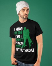 I HUG MY DOGS Classic T-Shirt apparel-classic-tshirt-lifestyle-front-86