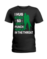 I HUG MY DOGS Ladies T-Shirt tile