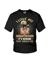 I Love German Shepherd Youth T-Shirt tile