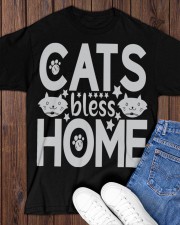 CAT BLESS HOME Classic T-Shirt apparel-classic-tshirt-lifestyle-front-158