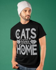 CAT BLESS HOME Classic T-Shirt apparel-classic-tshirt-lifestyle-front-86