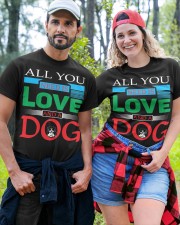 ALL YOU NEED IS LOVE AND A DOG Classic T-Shirt custom-t-shirts-classic-lifestyle-front-380