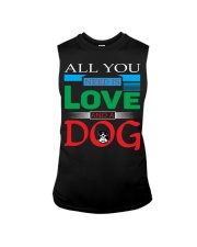 ALL YOU NEED IS LOVE AND A DOG Sleeveless Tee tile