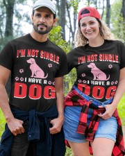 I AM NOT SINGLE I HAVE A DOG Classic T-Shirt custom-t-shirts-classic-lifestyle-front-380