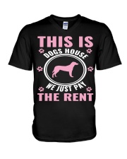 THIS IS DOG HOUSE V-Neck T-Shirt tile