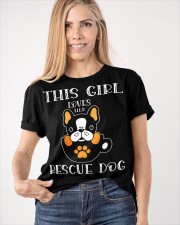 THIS GIRL LOVES HER RESCUE DOG Classic T-Shirt apparel-classic-tshirt-lifestyle-front-100