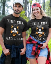 THIS GIRL LOVES HER RESCUE DOG Classic T-Shirt custom-t-shirts-classic-lifestyle-front-380