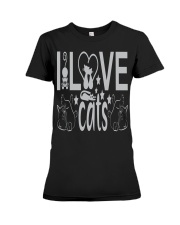 I LOVE CAT Premium Fit Ladies Tee tile