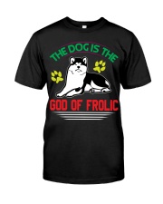 THE DOG IS THE GOD OF FROLIC Premium Fit Mens Tee tile