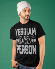 YES I'M A CAT PERSON Classic T-Shirt apparel-classic-tshirt-lifestyle-front-86