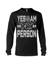 YES I'M A CAT PERSON Long Sleeve Tee tile