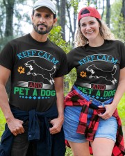 KEEP CALM AND PET A DOG Classic T-Shirt custom-t-shirts-classic-lifestyle-front-380