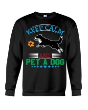 KEEP CALM AND PET A DOG Crewneck Sweatshirt tile
