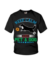 KEEP CALM AND PET A DOG Youth T-Shirt tile