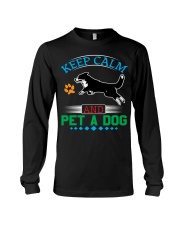 KEEP CALM AND PET A DOG Long Sleeve Tee tile