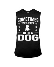 SOMETIMES YOU JUST NEED A DOG Sleeveless Tee tile