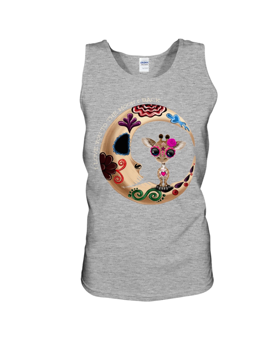 GIRAFFE LOVE YOU TO THE MOON AND BACK Unisex Tank