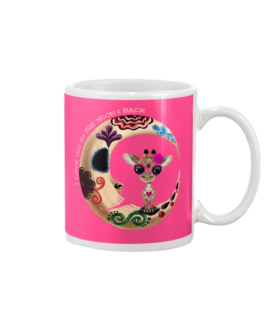 GIRAFFE LOVE YOU TO THE MOON AND BACK Mug