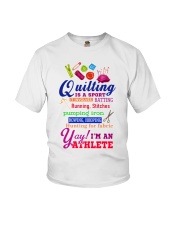 QUILTING IS A SPORT Youth T-Shirt tile