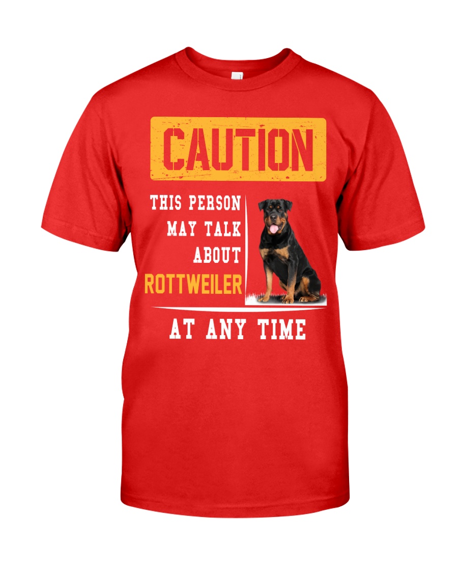 THIS PERSON MAY TALK ABOUT ROTTWEILER AT ANY TIME Premium Fit Mens Tee