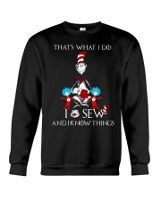 I SEW AND I KNOW THINGS Crewneck Sweatshirt thumbnail