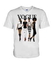 V0GUE QUEEN V-Neck T-Shirt thumbnail