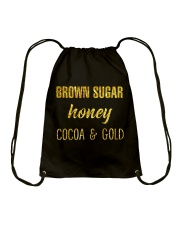 BROWN SUGER - HONEY - COCOA n GOLD Drawstring Bag thumbnail