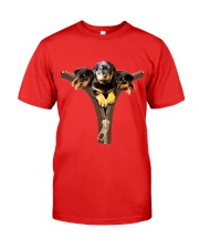 ROTTIES ON ZIPPER Premium Fit Mens Tee front
