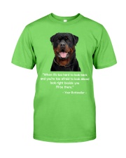 ROTTIE TALKING Classic T-Shirt front