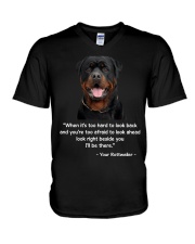ROTTIE TALKING V-Neck T-Shirt thumbnail