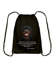 ROTTIE TALKING Drawstring Bag thumbnail