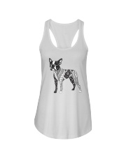 BOSTON TERRIER Coloring Ladies Flowy Tank thumbnail