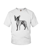BOSTON TERRIER Coloring Youth T-Shirt thumbnail