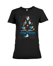 SHARKS CHRISTMAS Premium Fit Ladies Tee thumbnail