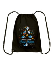SHARKS CHRISTMAS Drawstring Bag thumbnail