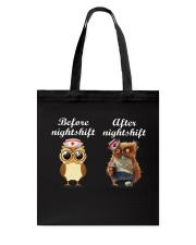 BEFORE NIGHTSHIF - AFTER NIGHTSHIFT Tote Bag thumbnail