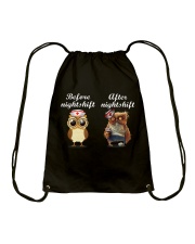 BEFORE NIGHTSHIF - AFTER NIGHTSHIFT Drawstring Bag thumbnail