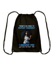 I IGNORED YOU Drawstring Bag thumbnail