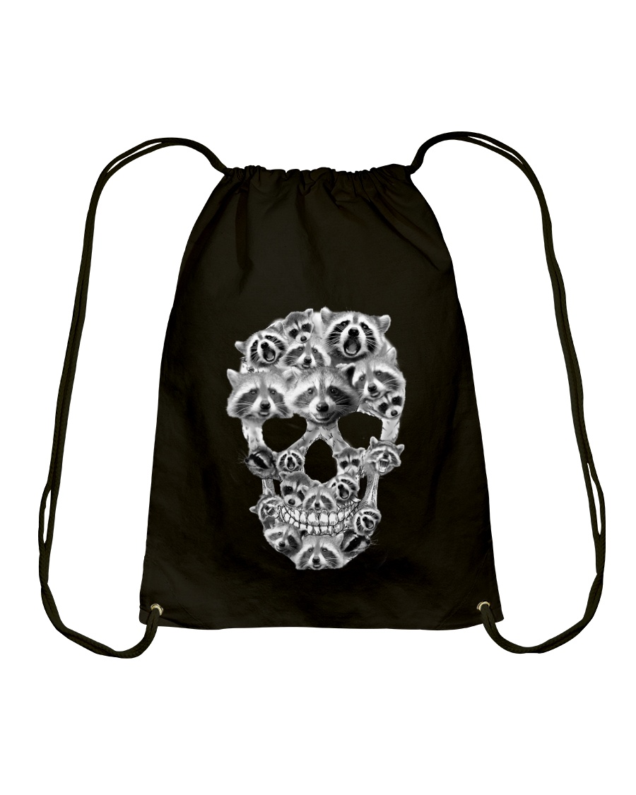 RACCOON SKLL Drawstring Bag