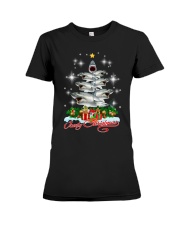 SHARK XMAS PINE Premium Fit Ladies Tee thumbnail