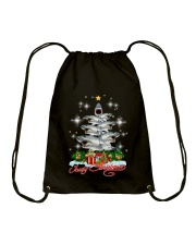 SHARK XMAS PINE Drawstring Bag thumbnail